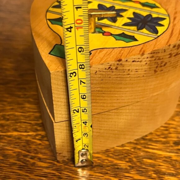 Christmas "Silent Night" Heart Shaped Music Box/Trinket/Keepsake Box - Handmade - Picture 11 of 12